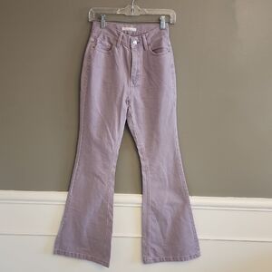 Pacsun Women's Purple Flared Jeans